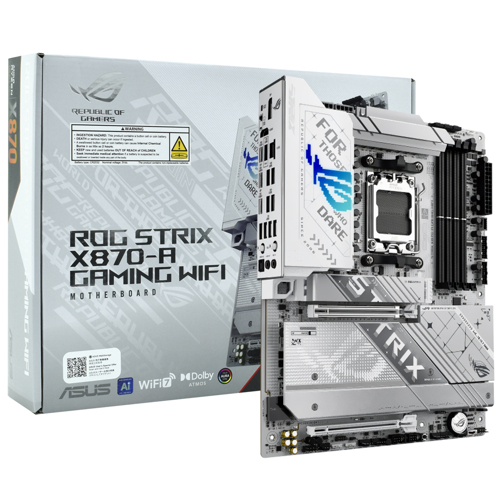 Placa Madre ASUS ROG Strix X870-A Gaming Wi-Fi Socket AM5 DDR5