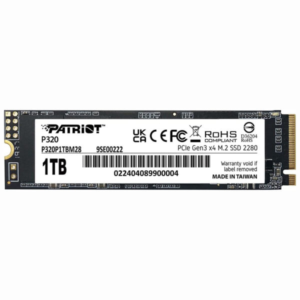 SSD Patriot M.2 1TB P320 NVMe - P320P1TBM28