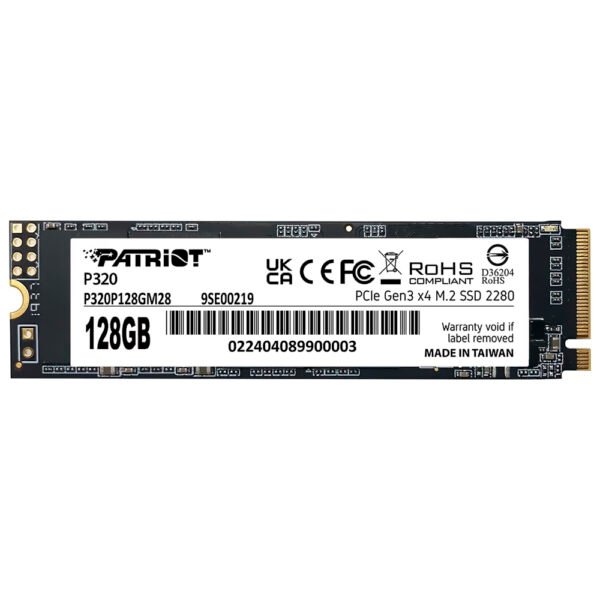 SSD Patriot M.2 128GB P320 NVMe - P320P128GM28
