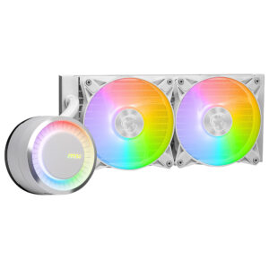 Water Cooler para Procesador MSI Mag Coreliquid E240 White ARGB 240MM - Blanco
