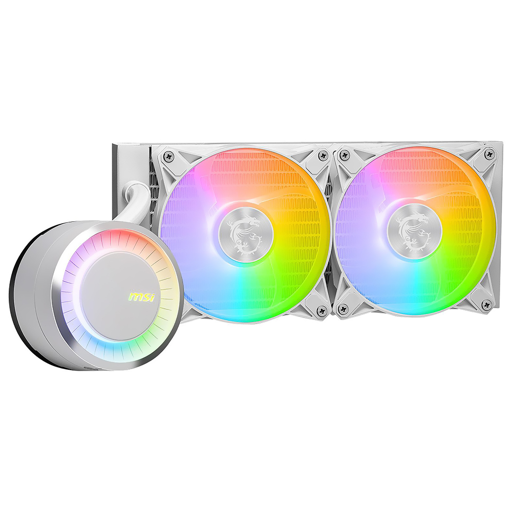 Water Cooler para Procesador MSI Mag Coreliquid E240 White ARGB 240MM - Blanco