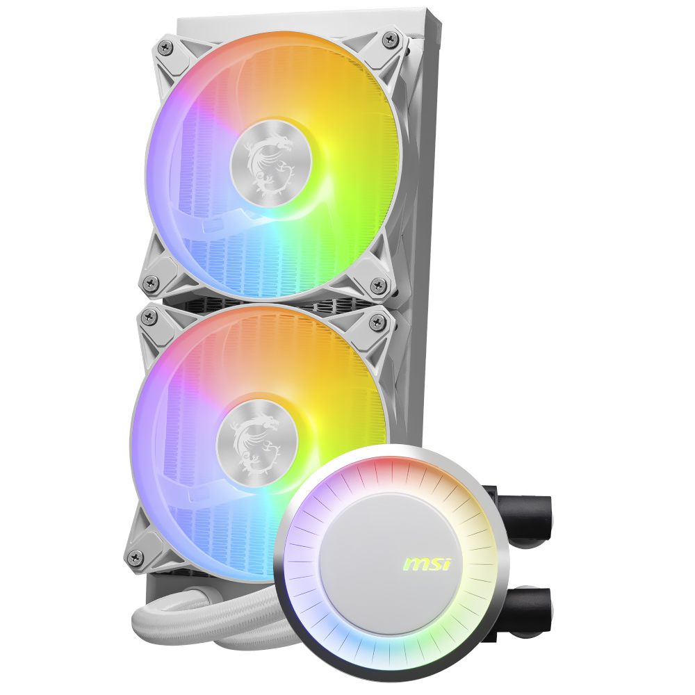 Water Cooler para Procesador MSI Mag Coreliquid E240 White ARGB 240MM - Blanco