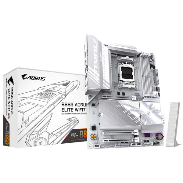 Placa Madre GIGABYTE B850 Aorus Elite WI-FI 7 Ice Socket AM5 DDR5