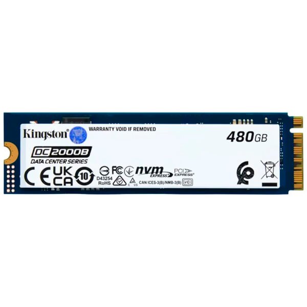 SSD Kingston M.2 480GB DC 2000B NVMe - SEDC2000BM8/480G