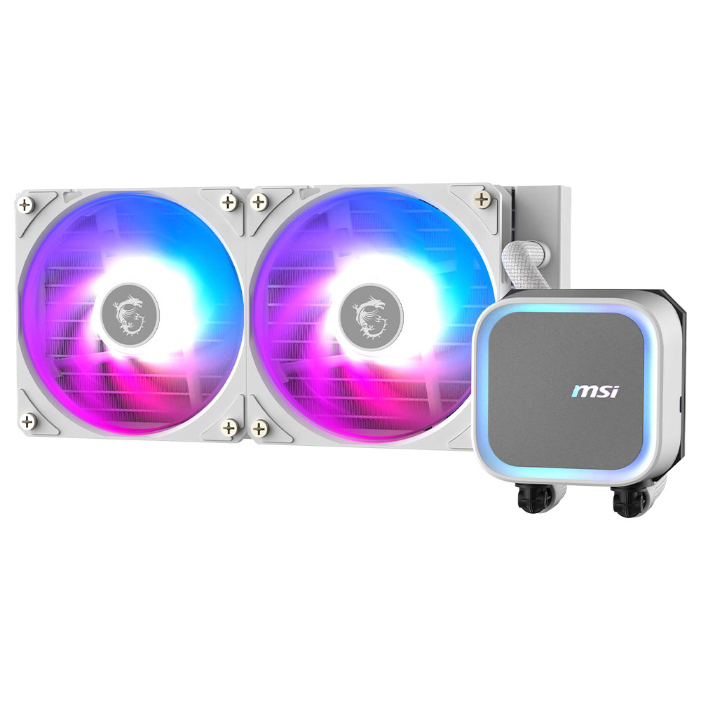 Water Cooler para Procesador MSI Mag Coreliquid A13 240 White Intel 1150-1851 AMD AM5-AM4 ARGB 240MM - Blanco