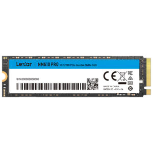 SSD Lexar M.2 500GB NM610 Pro NVMe - LNM610P500G-RNNNU