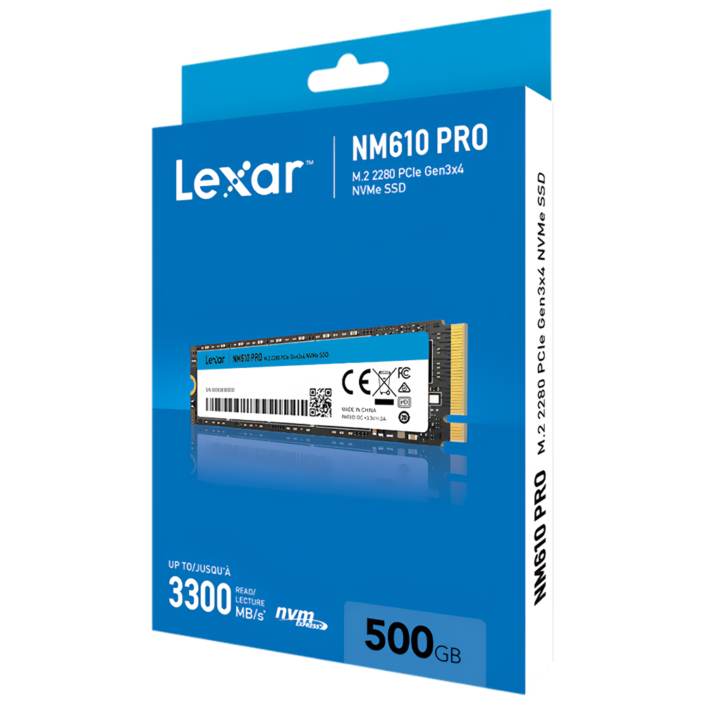 SSD Lexar M.2 500GB NM610 Pro NVMe - LNM610P500G-RNNNU