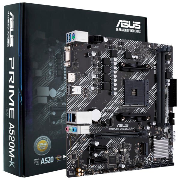Placa Madre ASUS Prime A520M-K CSM Socket AM4 DDR4