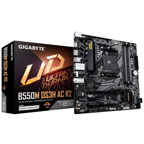 Placa Madre GIGABYTE B550M DS3H Ac R2 Socket AM4 DDR4
