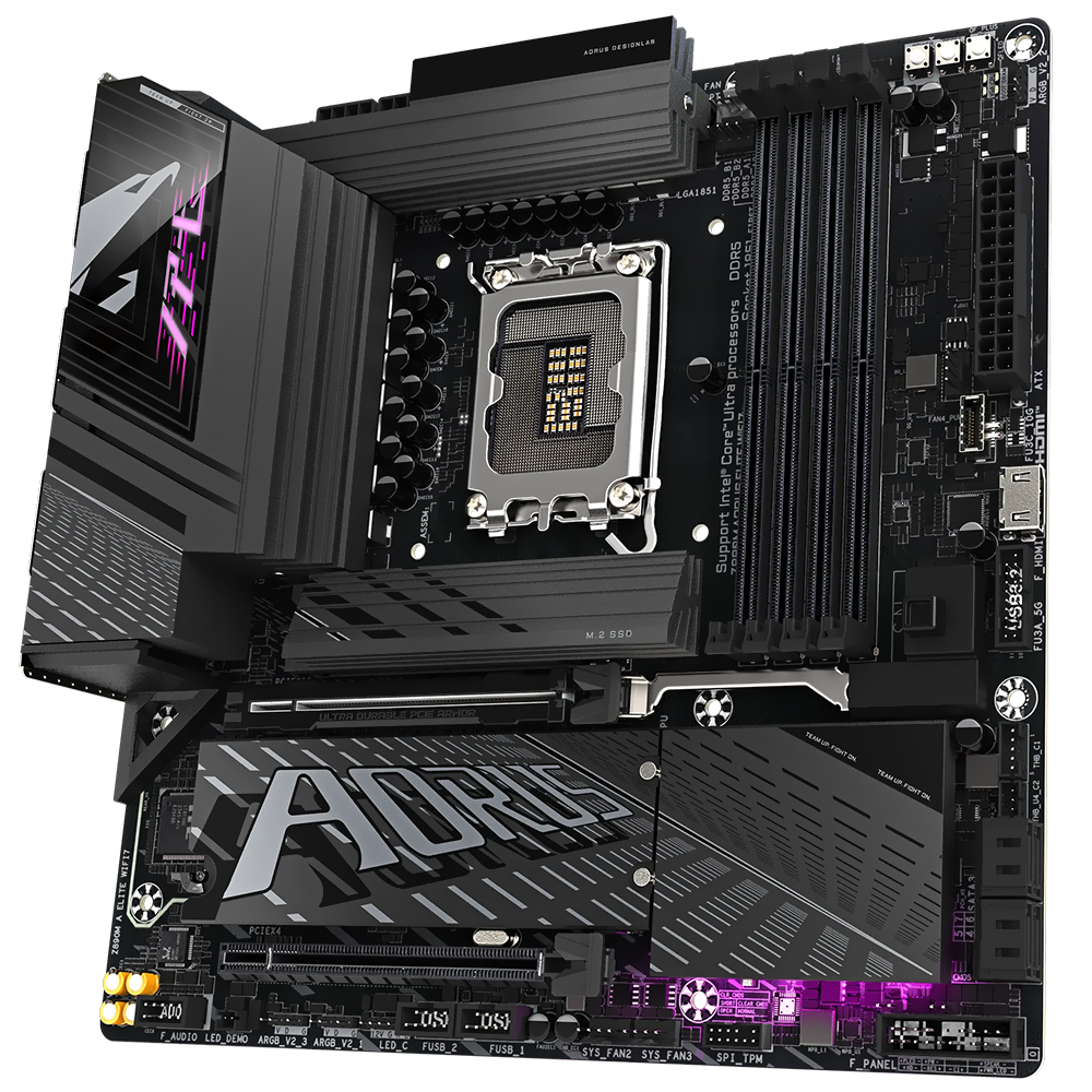 Placa Madre Gigabyte Z890M AORUS Elite Wi-Fi 7 Socket LGA 1851 DDR5
