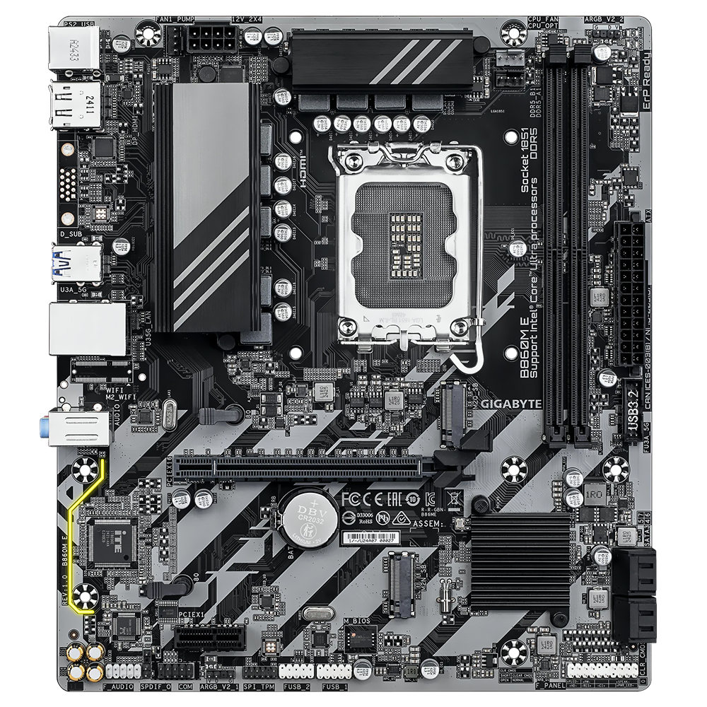 Placa Madre Gigabyte B860M E Socket LGA 1851 DDR5