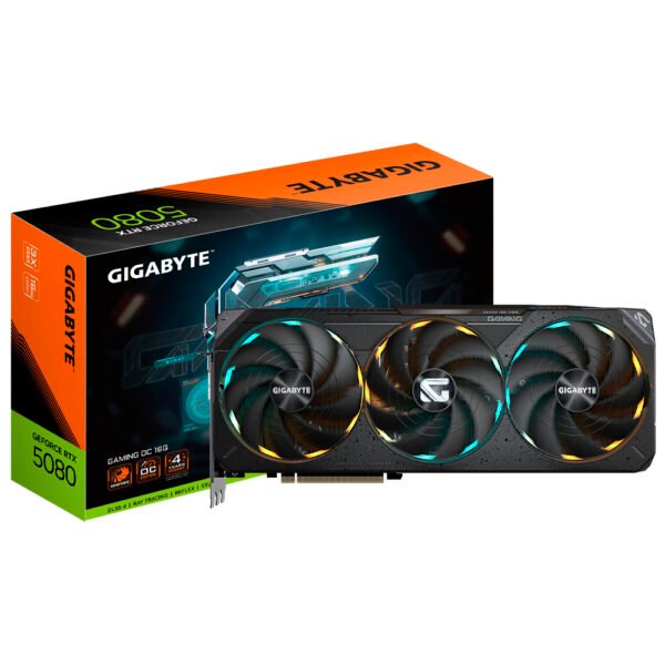 Tarjeta Gráfica GIGABYTE Gaming OC 16 GB GeForce RTX 5080 GDDR7-GV-N5080GAMING OC-16GD