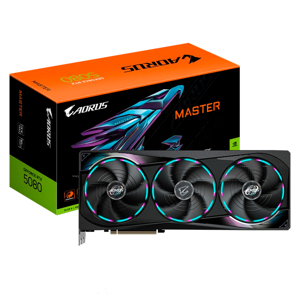 Tarjeta Gráfica Gigabyte AORUS Master 16GB GeForce RTX5080 GDDR7 GV-N5080AORUS M-16GD