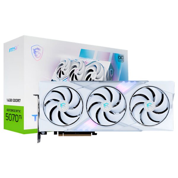 Tarjeta Gráfica MSI Gming Trio OC White 16 GB GeForce RTX 5070TI GDDR7 - 912 - V531 - 060