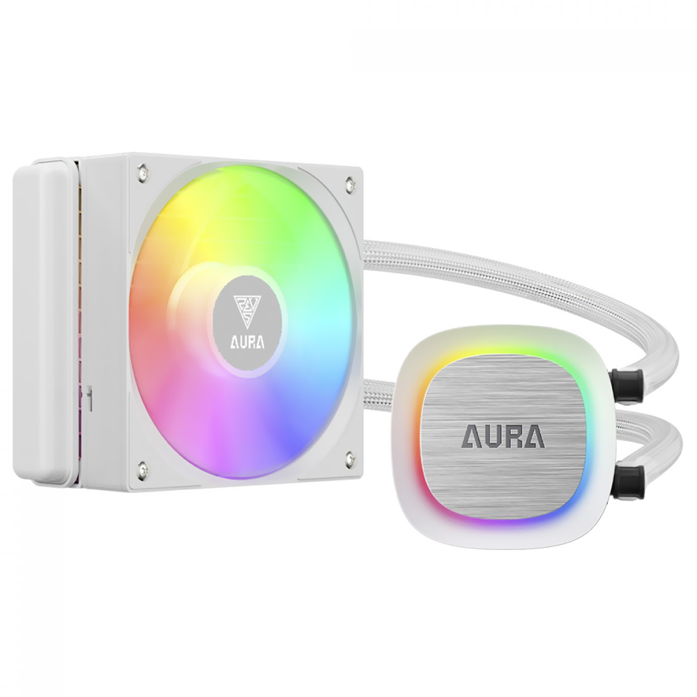 Water Cooler para Procesador Gamdias Aura GL120 V2 WH ARGB 120MM - Blanco