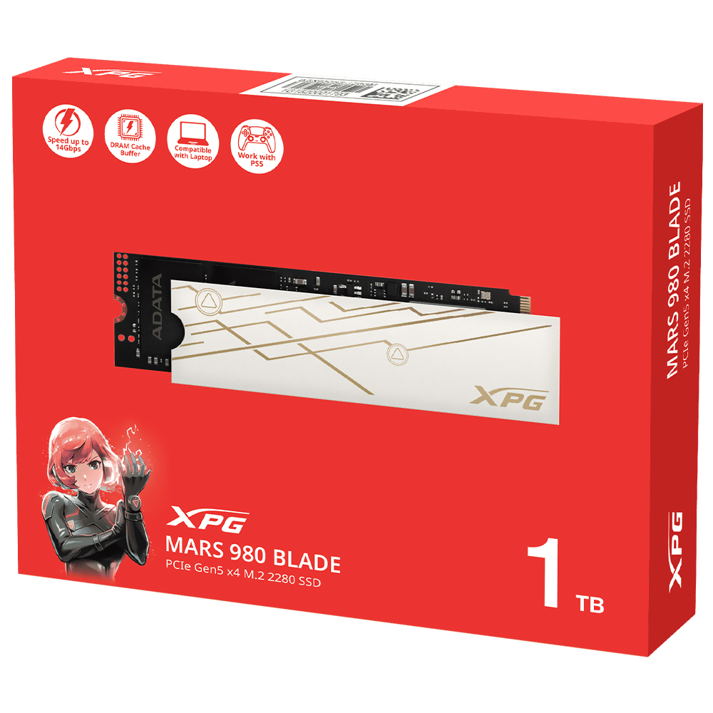 SSD ADATA M.2 1TB XPG Mars 980 Blade NVMe - SMAR-980B-1TCS
