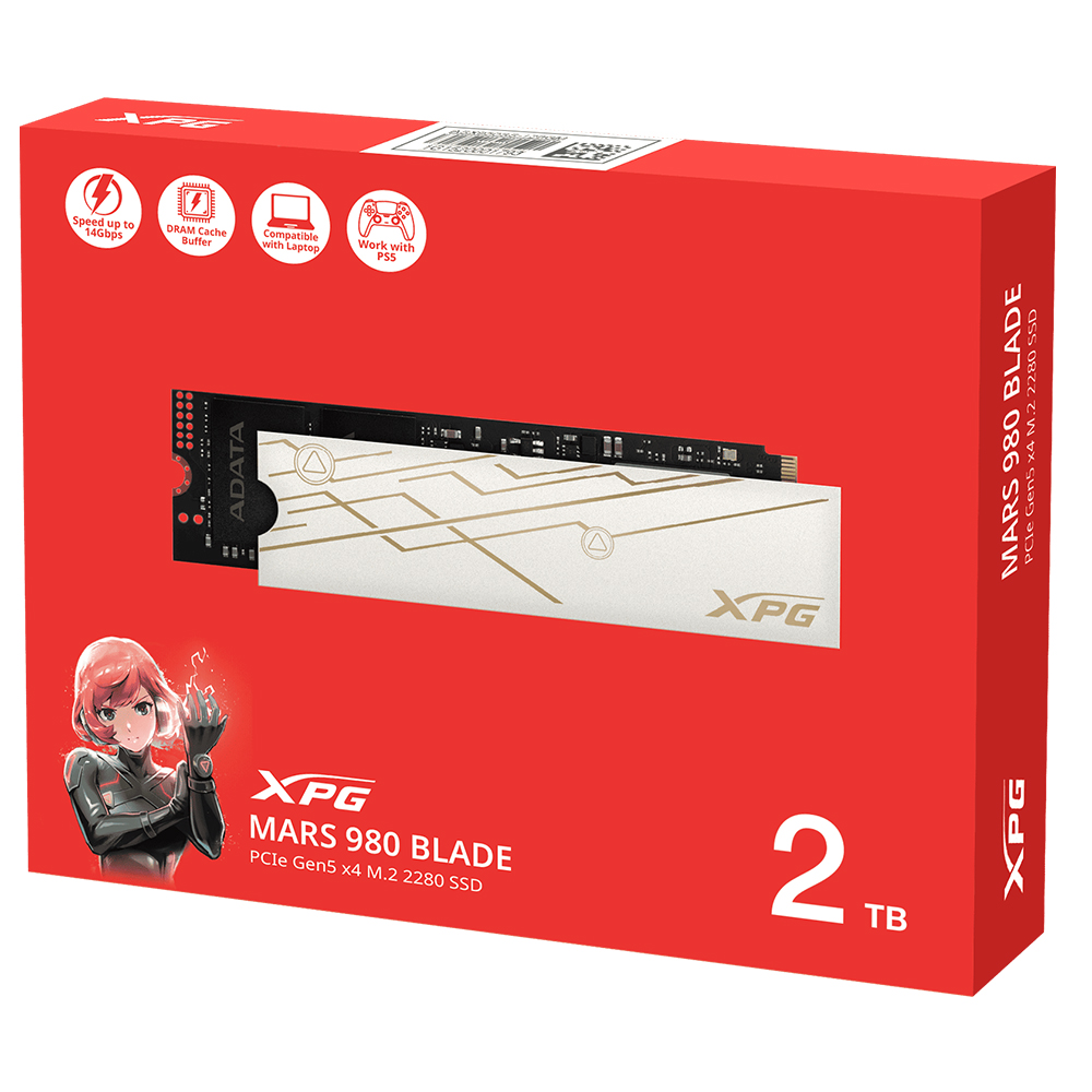 SSD ADATA M.2 2TB XPG Mars 980 Blade NVMe - SMAR-980B-2TCS