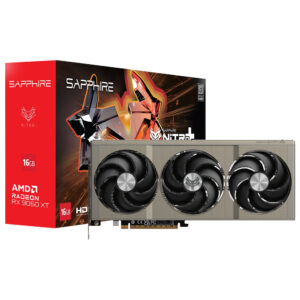 Tarjeta de Video Sapphire Gaming Nitro+ OC 16GB Radeon RX9060 XT GDDR6 - 11350-01-20G