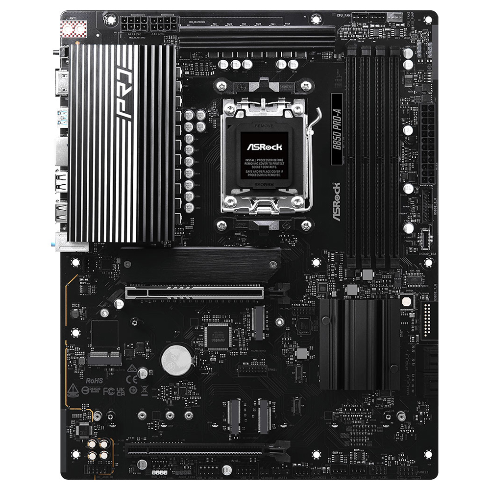 Placa Madre AM5 ASROCK B850 PRO-A M.2 DDR5 HDMI TYPE-C USB3.2 GLAN SOM 90-MXBQM0-A0UAYAZ
