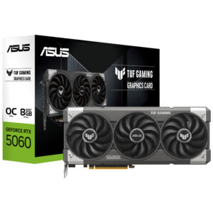Tarjeta Gráfica ASUS TUF Gaming OC RGB 8GB GeForxe RTX5060 GDDR7 TUF-RTX5060-O8G-GAMING