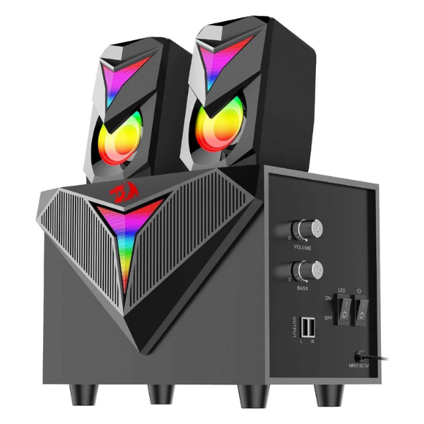 Caja de Sonido Gamer Redragon Toccata GS700 RGB Negro