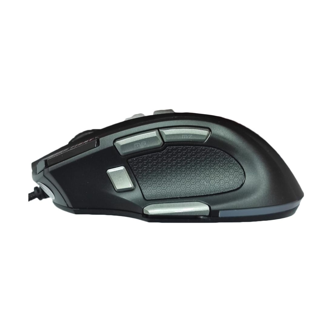 Mouse Gamer Sate A-GM02 7200DPI USB RGB Negro