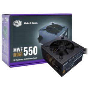 Fuente de Alimentación Cooler Master MWE 550W ATX No Modular 80 Plus Bronze - MPE-5501-ACAAB-US