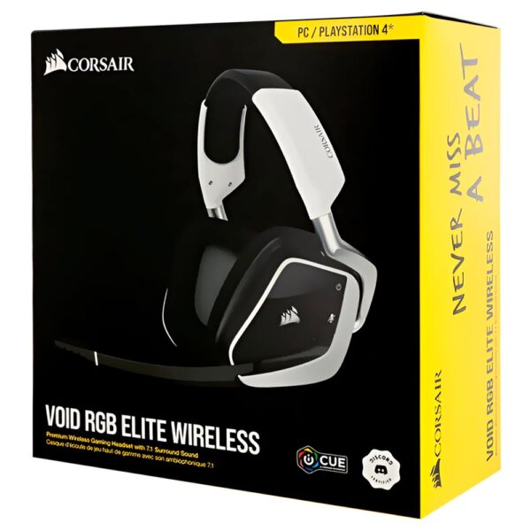 Auricular Gamer Corsair Void Elite RGB Wireless - Negro Blanco (CA-9011202-NA)