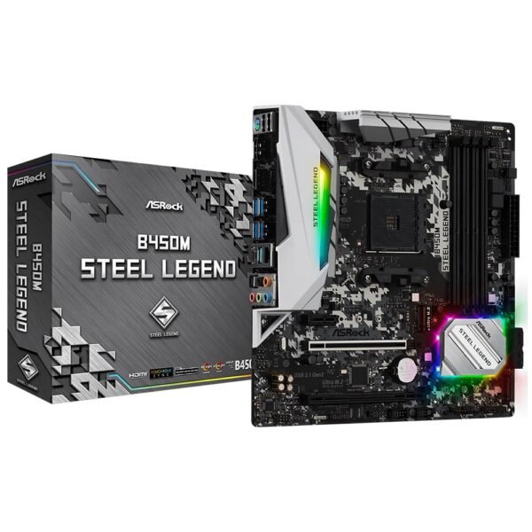 Placa Madre ASROCK B450M Steel Legend Socket AM4 DDR4