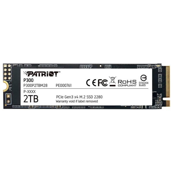 SSD PATRIOT M.2 2TB P300 NVME-P300P2TBM28