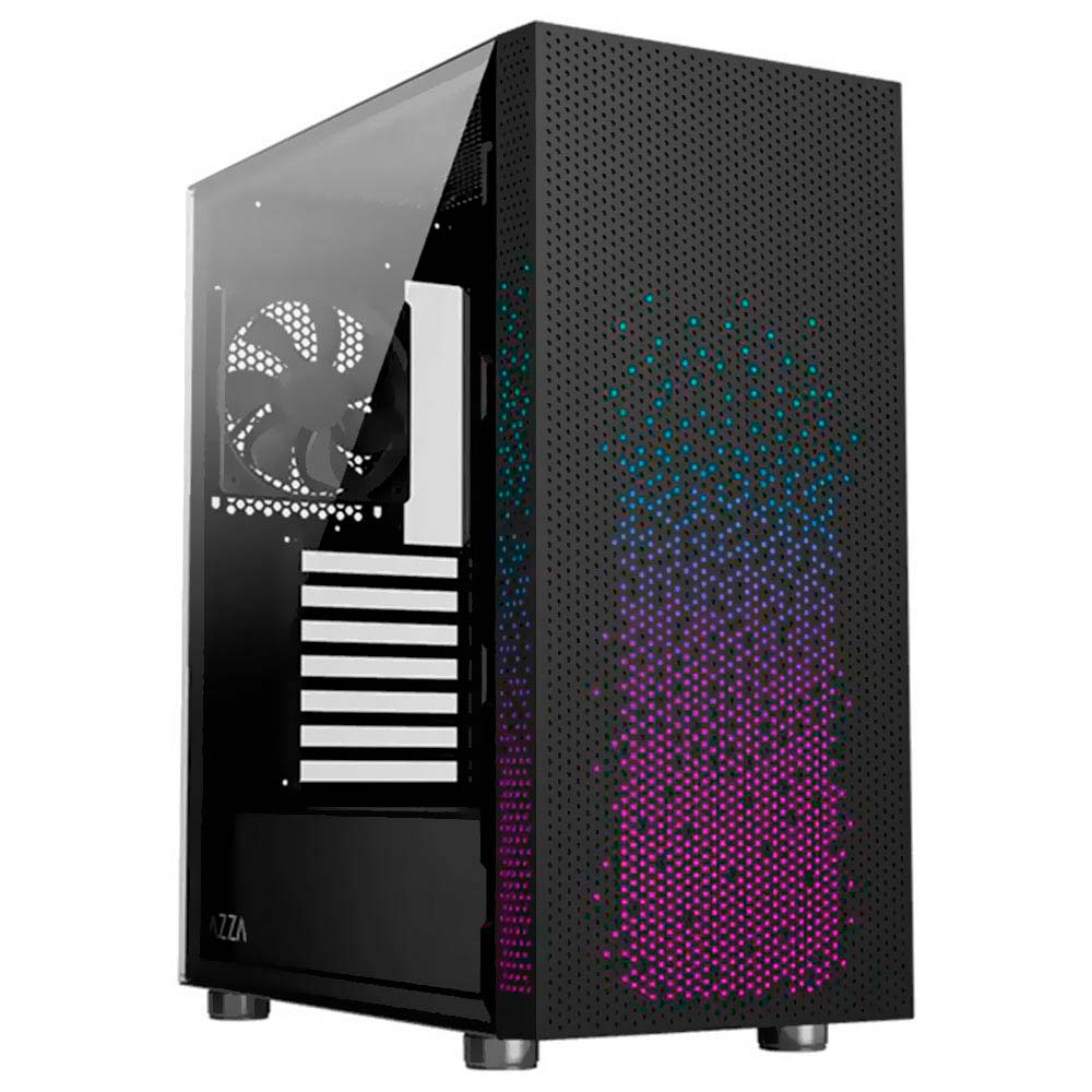 Gabinete Gamer AZZA Celesta 340 CSAZ-340F Mid Tower 1 Cooler Negro