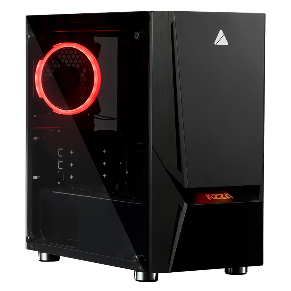 Gabinete Gamer AZZA Luminous 110 CSAZ-110F Mid Tower 1 Cooler Negro