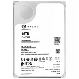 HDD Seagate 16TB Exos X18 Enterprise 3.5" SATA 3 7200RPM ST16000NM000J