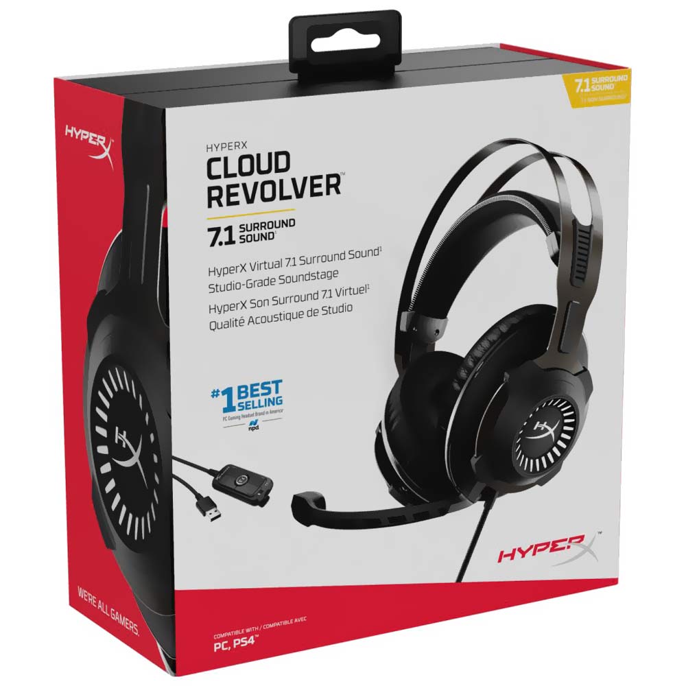 Auricular Gamer Hyperx Cloud Revolver Con Cable - Negro