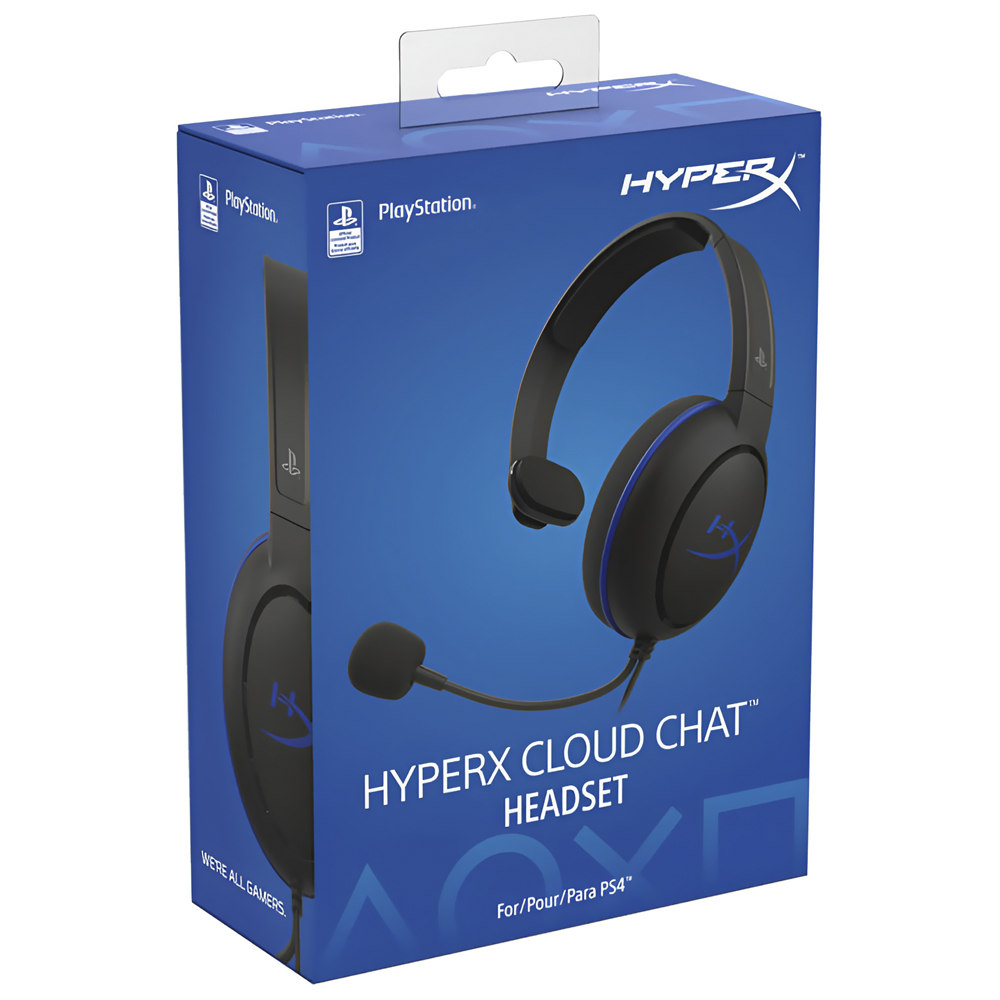 Auricular Gamer HyperX Cloud Chat PS4 Con cable - Negro