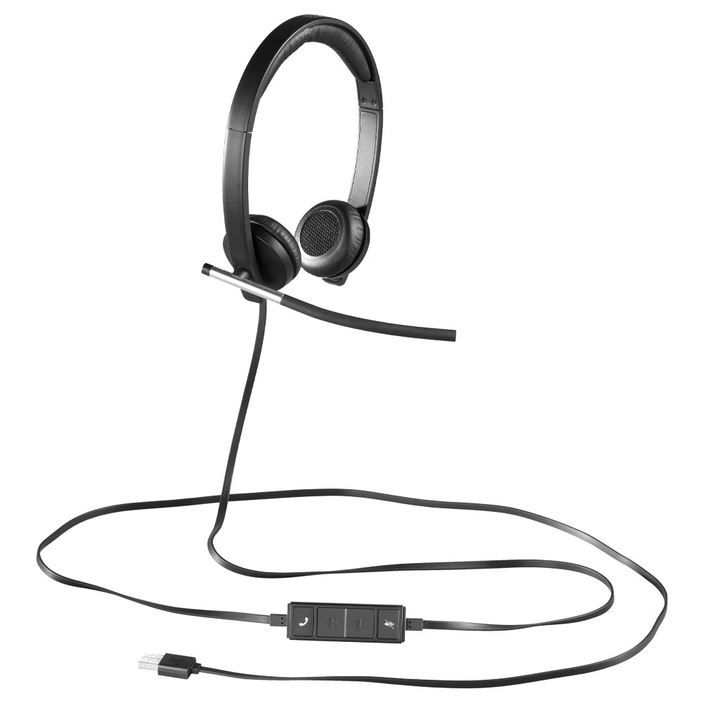 Auricular Logitech H650E Stereo Con Cable - Negro (981-000518)