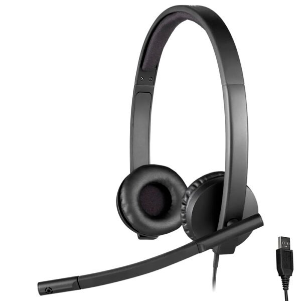 Auricular Logitech H570E Stereo  Con Cable - Negro (981-000574)