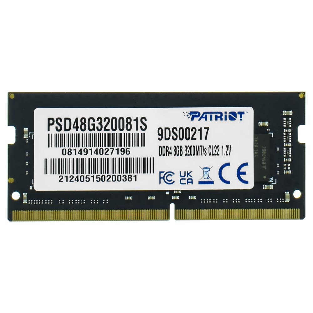 Memoria RAM Notebook Patriot Signature DDR4 8GB 3200MHz PSD48G320081S