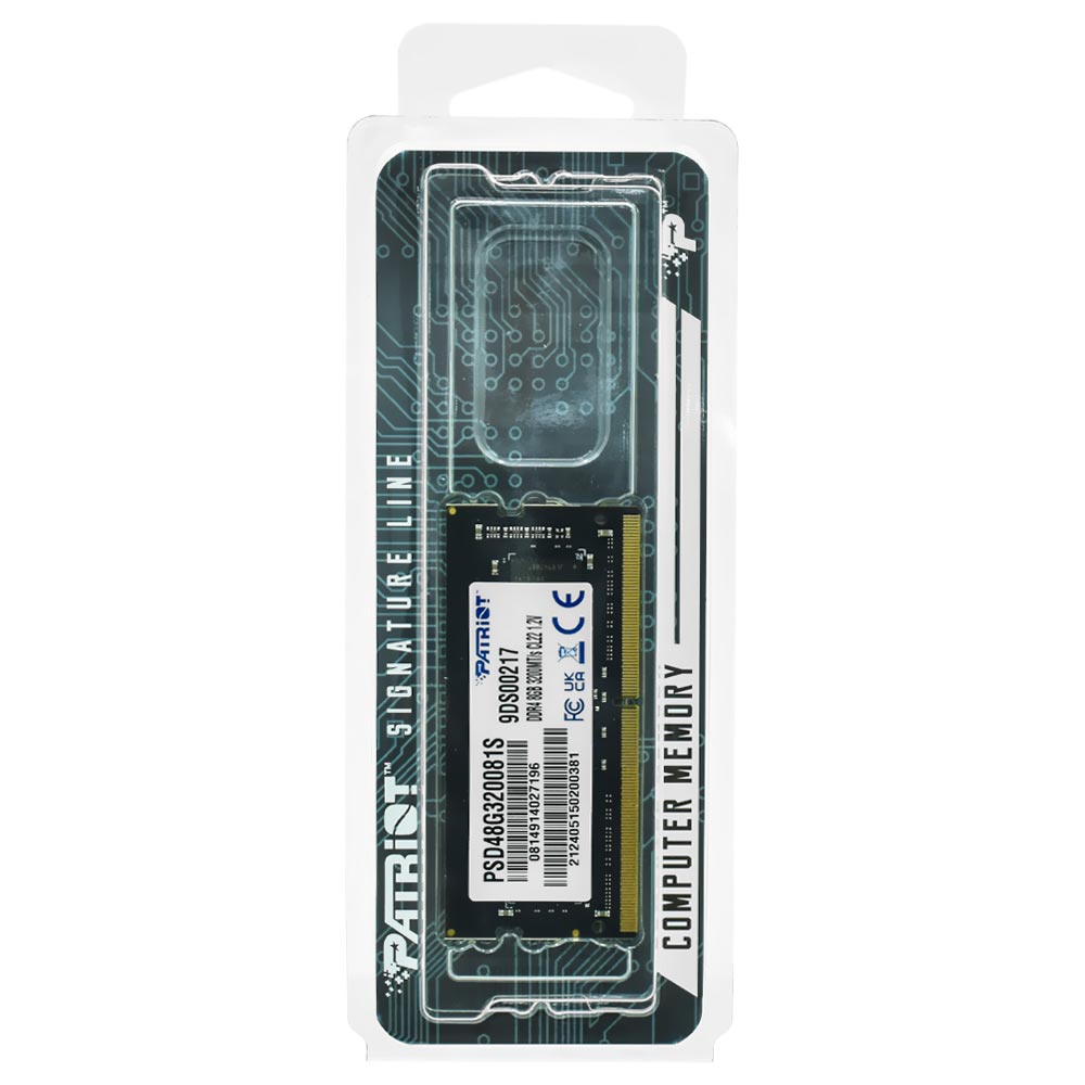 Memoria RAM Notebook Patriot Signature DDR4 8GB 3200MHz PSD48G320081S