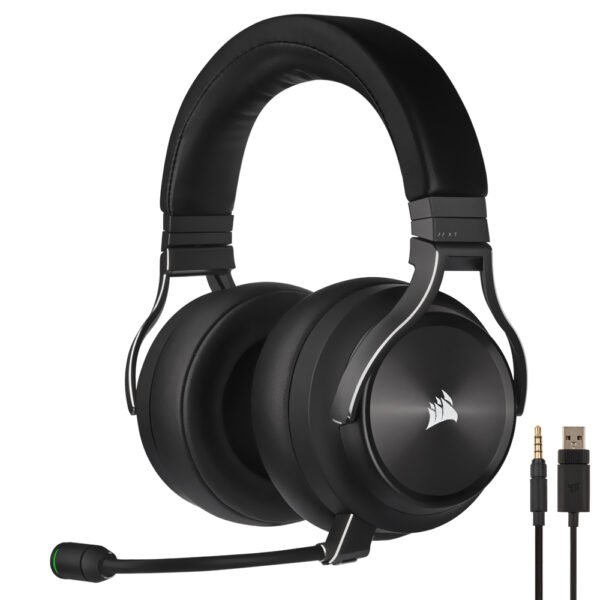 Auricular Gamer Corsair Virtuoso XT RGB  Wireless - Negro  Gris (CA-9011188-NA)