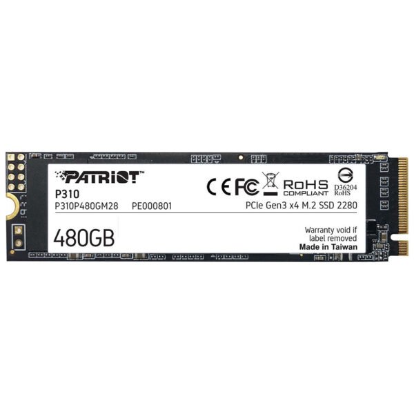 SSD PATRIOT M.2 480GB P310 NVME-P310P480GM28