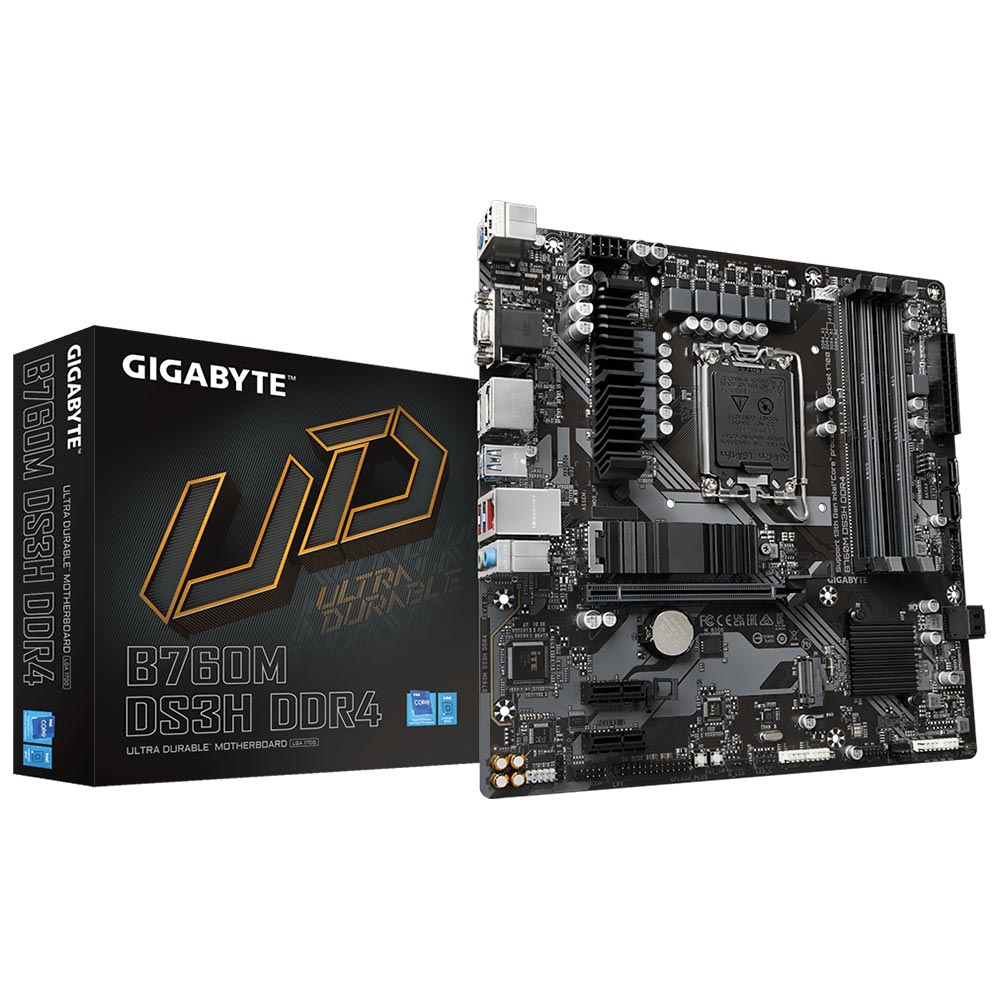 Placa Madre Gigabyte B760M DS3H DDR4 Socket LGA 1700 VGA DDR4
