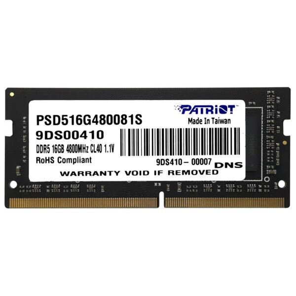 Memoria RAM Notebook Patriot Signature Line DDR5 16GB 4800MHz PSD516G480081S