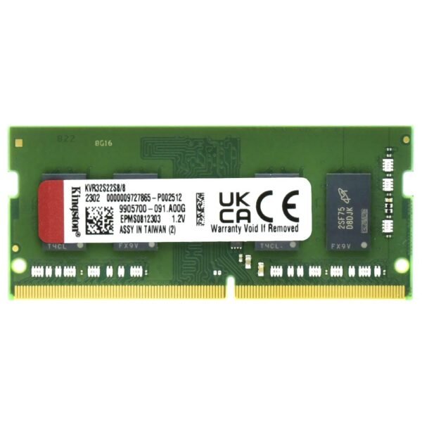 Memoria RAM KINGSTON DDR4 8GB 3200MHZ KVR32S22S8/8WP