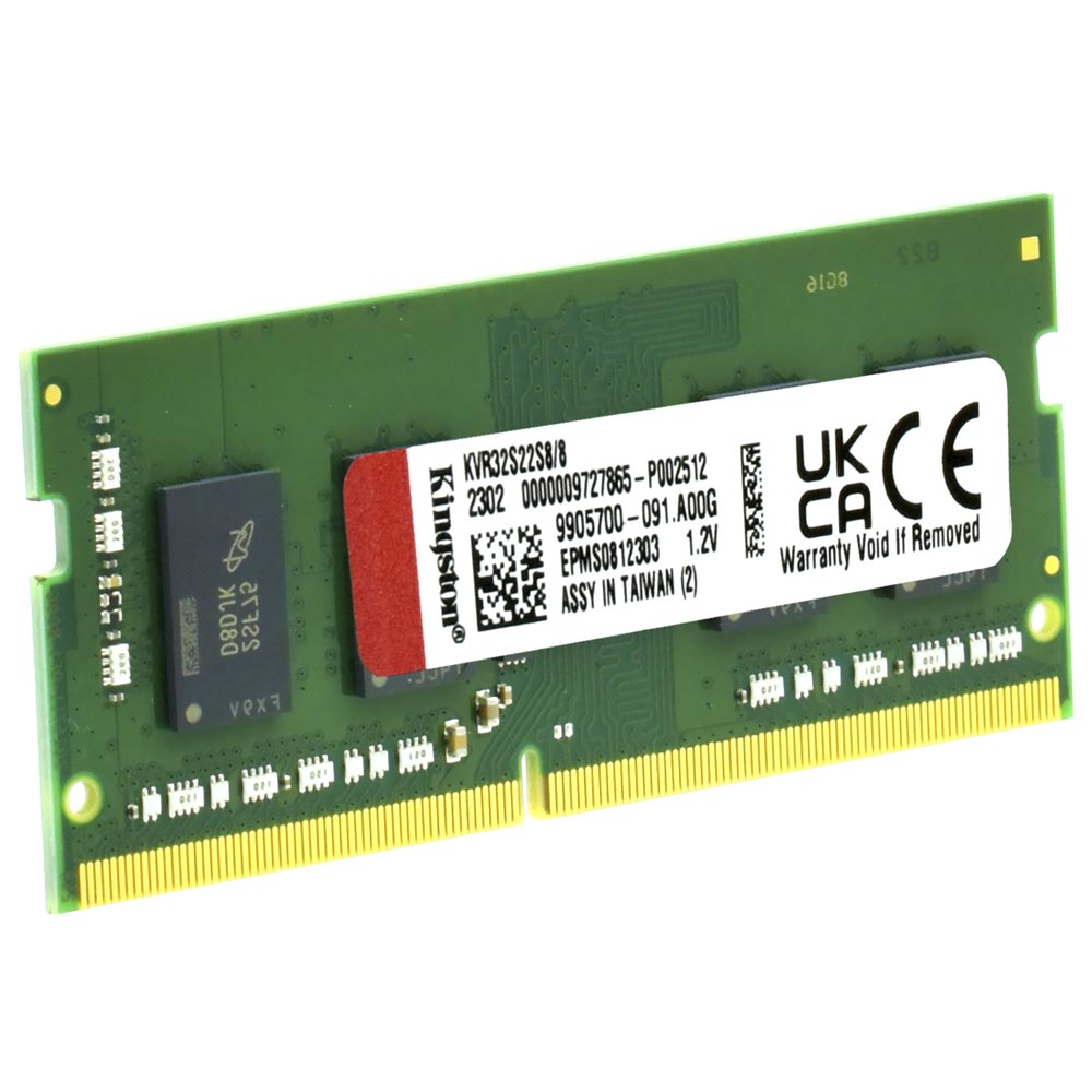Memoria RAM Notebook Kingston DDR4 8GB 3200MHz KVR32S22S8/8