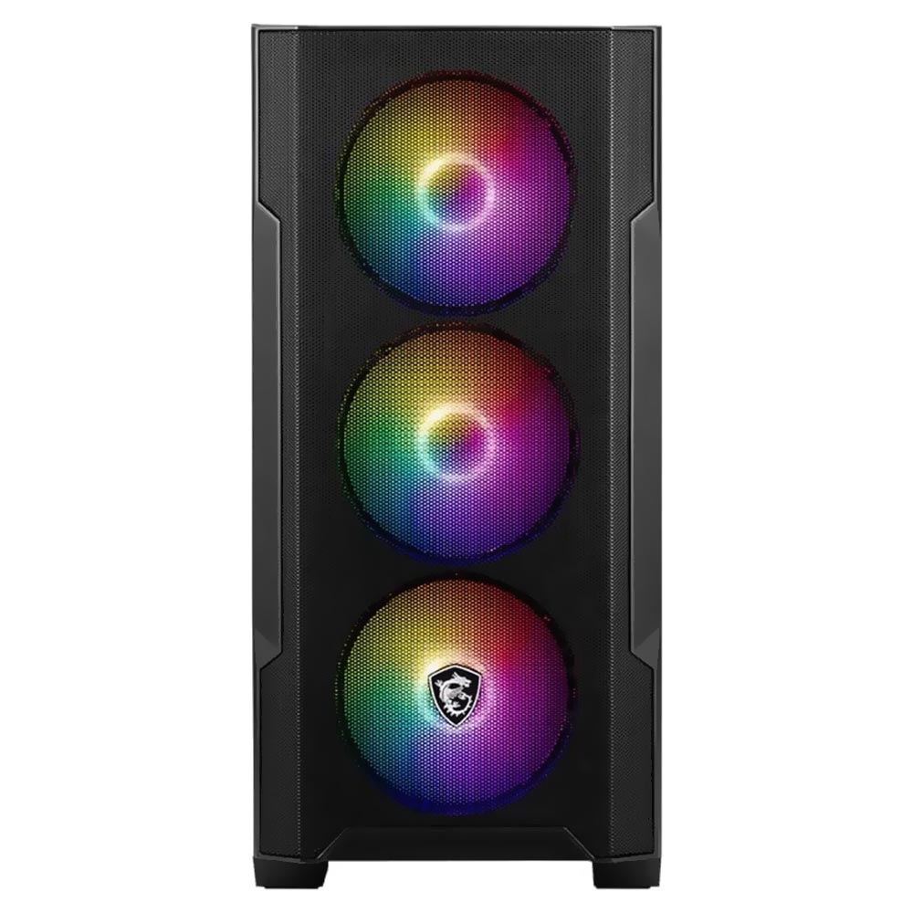 Gabinete Gamer MSI MAG Forge M100A Micro ATX 4 Cooler ARGB Negro