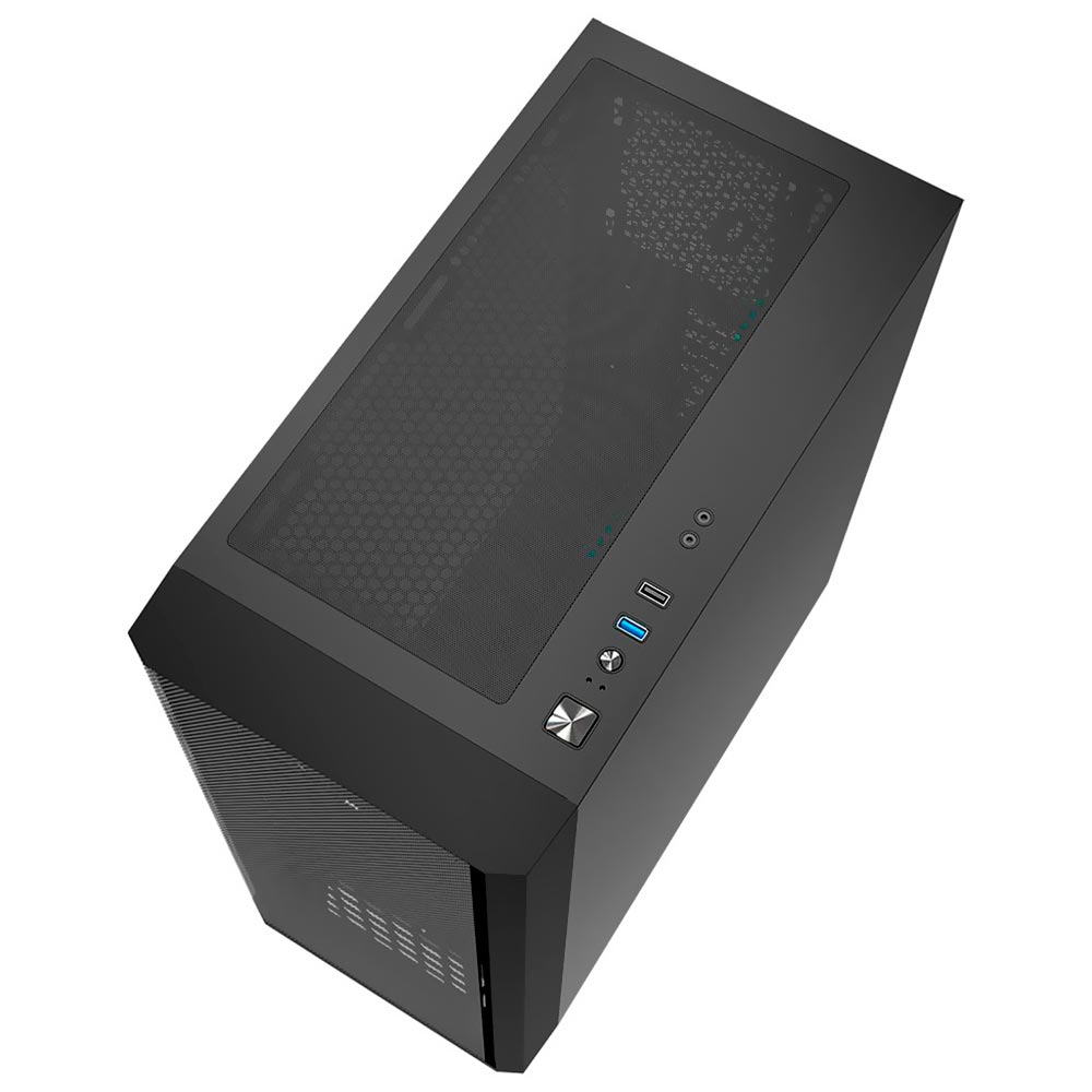 Gabinete Gamer darkFlash DK360 Mesh ATX 3 Cooler RGB Negro