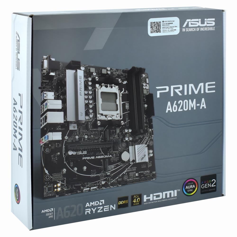 Placa Madre ASUS Prime A620M-A Socket AM5 VGA DDR5