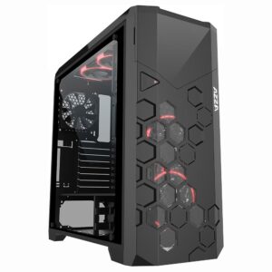 Gabinete Gamer AZZA Storm 6000B CSAZ-6000A Mid Tower 5 Cooler ARGB Negro