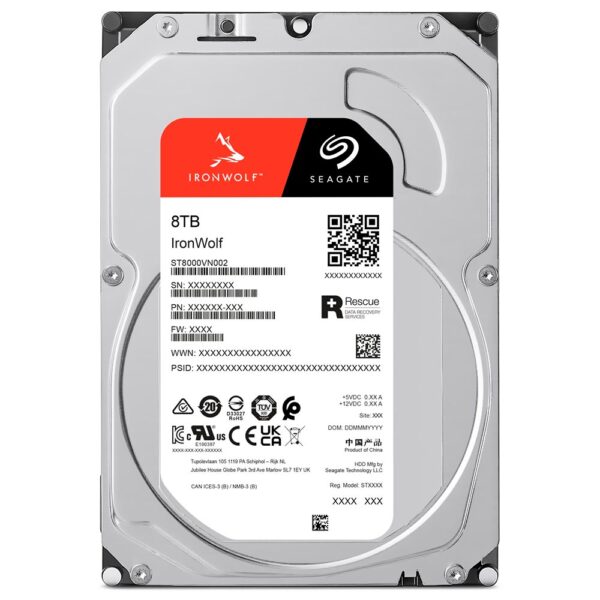 HDD Seagate 8TB Iron Wolf 3.5" SATA 3 7200RPM ST8000VN002
